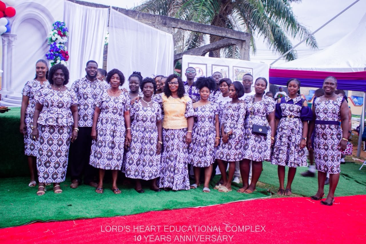 Lord’s Heart staff together at the school anniversary
